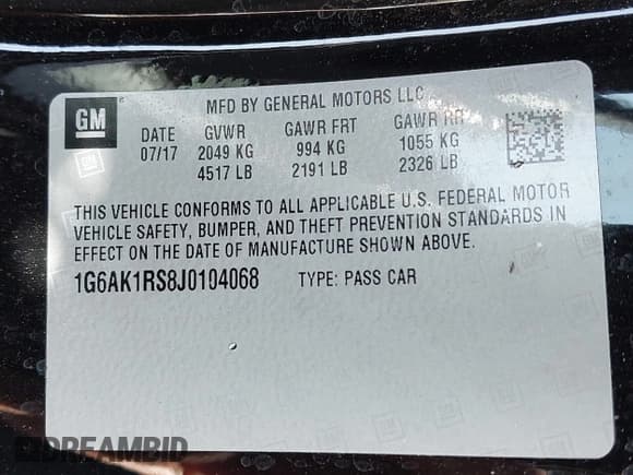 ✅ 2018 Cadillac ATS • VIN: 1G6AK1RS8J0104068 • Лот: 43724079. Опубликован ранее на IAAI с пробегом 25 784 миль. Бесплатный доступ к архиву аукционных продаж из США и подробный отчёт об истории автомобиля на DreamBid. Изображение 9.