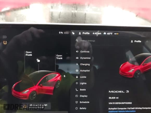 ✅ 2022 Tesla Model 3 • VIN: 5YJ3E1EA3NF102682 • Lot: 43798105. Wystawiony na IAAI z przebiegiem 59 829 mil. Bezpłatny archiwum sprzedaży aukcyjnych z USA i szczegółowy raport historii pojazdu na DreamBid. Zdjęcie 17.