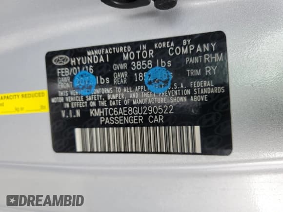 ✅ 2016 Hyundai Veloster Turbo • VIN: KMHTC6AE8GU290522 • Lot: 78087424. Wystawiony na Copart z przebiegiem 98 541 mil. Bezpłatny archiwum sprzedaży aukcyjnych z USA i szczegółowy raport historii pojazdu na DreamBid. Zdjęcie 13.