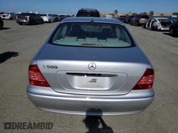 ✅ 2003 Mercedes-Benz S 500 • VIN: WDBNG75J73A358818 • Lot: 58184495. Listed on Copart with Not provided. Free auction sales archive from the USA and detailed vehicle history report at DreamBid. Image 6.