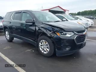 ✅ 2019 Chevrolet Traverse LS • VIN: 1GNERFKW8KJ161958 • Lot: 43209022. Wystawiony na IAAI z przebiegiem 66 621 mil. Bezpłatny archiwum sprzedaży aukcyjnych z USA i szczegółowy raport historii pojazdu na DreamBid. Zdjęcie 1.
