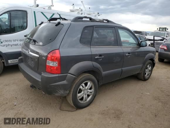 2007 Hyundai Tucson SE with VIN KM8JN72D57U518473, listed as a Copart auction lot 71998814 with 106,340 mi miles and Salvage title. Bid and sale history available at DreamBid. Image 3.
