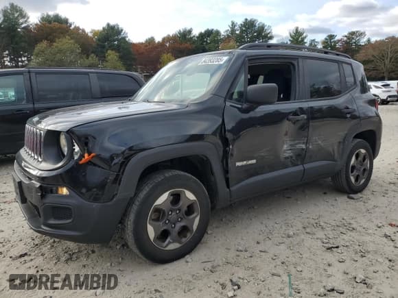 ✅ 2018 Jeep Renegade Sport • VIN: ZACCJBAB1JPG83361 • Lot: 84393285. Listed on Copart with 135,592 mi. Free auction sales archive from the USA and detailed vehicle history report at DreamBid. Image 1.