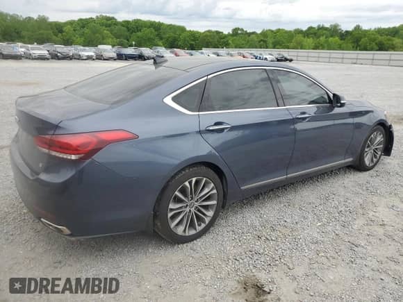 2015 Hyundai Genesis 3.8L z VIN KMHGN4JE8FU077813, wystawiony jako Copart lot #52880775 z przebiegiem 112 354 mil mil oraz Szkoda całkowita • Salvage title. Historia ofert i sprzedaży dostępna na DreamBid. Obrazek 3.