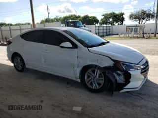 2019 Hyundai Elantra SEL with VIN 5NPD84LF3KH416907, listed as a Copart auction lot 87271785 with 46,410 mi miles and Non repairable. Bid and sale history available at DreamBid. Image 4.