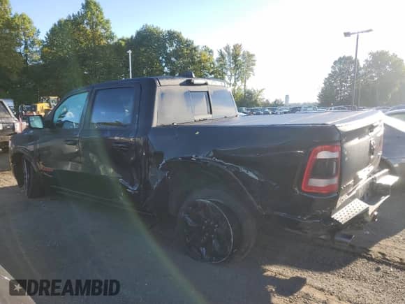2022 Ram 1500 Limited with VIN 1C6SRFHT6NN387025, listed as a Copart auction lot 82109905 with 43,930 mi miles and Salvage title. Bid and sale history available at DreamBid. Image 2.