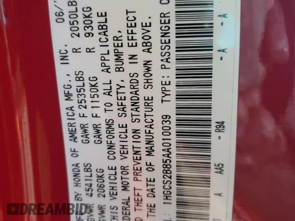 ✅ 2010 Honda Accord EX-L • VIN: 1HGCS2B85AA010039 • Lot: 84214925. Wystawiony na Copart z przebiegiem 126 353 mil. Bezpłatny archiwum sprzedaży aukcyjnych z USA i szczegółowy raport historii pojazdu na DreamBid. Zdjęcie 12.