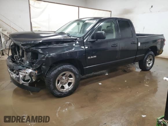 ✅ 2008 Dodge 1500 ST • VIN: 1D7HA18K18J117268 • Лот: 72691594. Опубликован ранее на Copart с пробегом 180 945 миль. Бесплатный доступ к архиву аукционных продаж из США и подробный отчёт об истории автомобиля на DreamBid. Изображение 1.