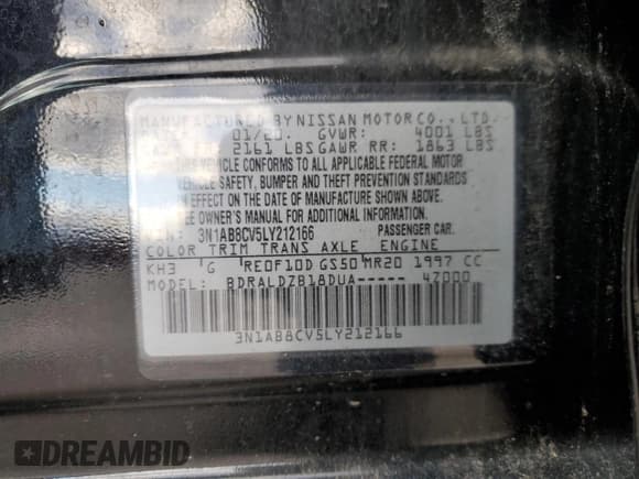 ✅ 2020 Nissan Sentra SV • VIN: 3N1AB8CV5LY212166 • Lot: 92214035. Wystawiony na Copart z przebiegiem 39 473 mil. Bezpłatny archiwum sprzedaży aukcyjnych z USA i szczegółowy raport historii pojazdu na DreamBid. Zdjęcie 12.