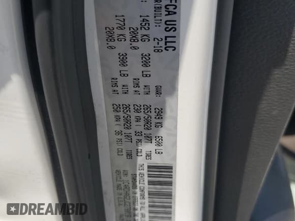 ✅ 2018 Dodge Durango SXT • VIN: 1C4RDHAG2JC278016 • Lot: 70529085. Wystawiony na Copart z przebiegiem 94 434 mil. Bezpłatny archiwum sprzedaży aukcyjnych z USA i szczegółowy raport historii pojazdu na DreamBid. Zdjęcie 13.