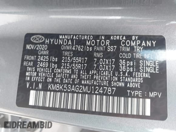✅ 2021 Hyundai Kona Ultimate • VIN: KM8K53AG2MU124787 • Лот: 42993674. Опубликован ранее на IAAI с пробегом 24 743 миль. Бесплатный доступ к архиву аукционных продаж из США и подробный отчёт об истории автомобиля на DreamBid. Изображение 9.