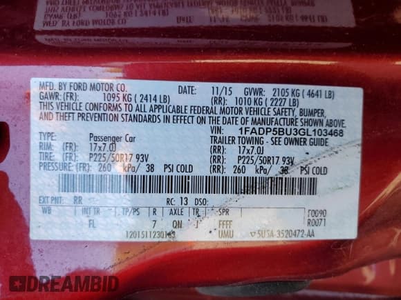 ✅ 2016 Ford C-Max SEL • VIN: 1FADP5BU3GL103468 • Лот: 85671275. Опубликован ранее на Copart с пробегом 143 884 миль. Бесплатный доступ к архиву аукционных продаж из США и подробный отчёт об истории автомобиля на DreamBid. Изображение 12.