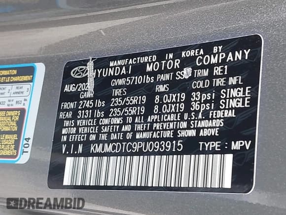 ✅ 2023 Genesis GV70 Sport • VIN: KMUMCDTC9PU093915 • Lot: 42147430. Wystawiony na IAAI z przebiegiem 40 349 mil. Bezpłatny archiwum sprzedaży aukcyjnych z USA i szczegółowy raport historii pojazdu na DreamBid. Zdjęcie 9.