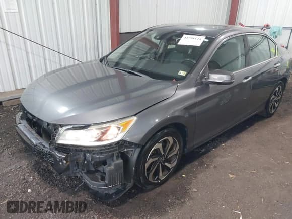 ✅ 2016 Honda Accord EX-L • VIN: 1HGCR3F05GA032928 • Lot: 42798124. Listed on IAAI with 161,694 mi. Free auction sales archive from the USA and detailed vehicle history report at DreamBid. Image 2.