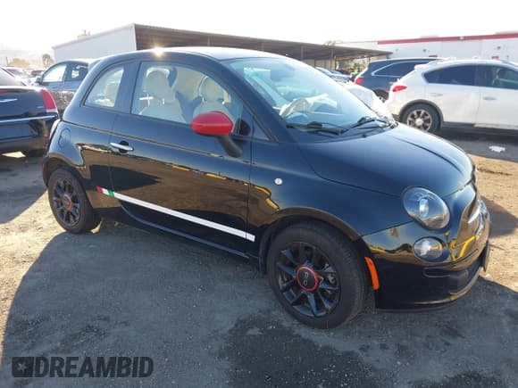 ✅ 2016 FIAT 500 Pop • VIN: 3C3CFFAR2GT173788 • Lot: 43780080. Listed on IAAI with 47,341 mi. Free auction sales archive from the USA and detailed vehicle history report at DreamBid. Image 1.