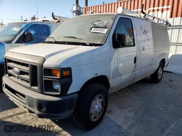 ✅ 2010 Ford Econoline Cargo Commercial • VIN: 1FTNE2EL9ADA58950 • Lot: 89992605. Listed on Copart with 74,728 mi. Free auction sales archive from the USA and detailed vehicle history report at DreamBid. Image 1.