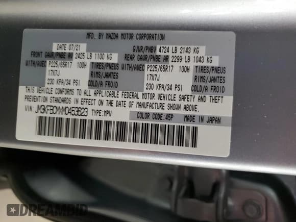 ✅ 2021 Mazda CX-5 Touring • VIN: JM3KFBCMXM0453623 • Lot: 90025385. Wystawiony na Copart z przebiegiem 83 246 mil. Bezpłatny archiwum sprzedaży aukcyjnych z USA i szczegółowy raport historii pojazdu na DreamBid. Zdjęcie 13.