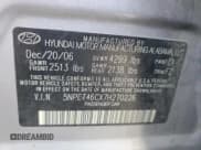 ✅ 2007 Hyundai Sonata GLS • VIN: 5NPET46CX7H270226 • Лот: 78948794. Опубликован ранее на Copart с пробегом 344 173 миль. Бесплатный доступ к архиву аукционных продаж из США и подробный отчёт об истории автомобиля на DreamBid. Изображение 12.