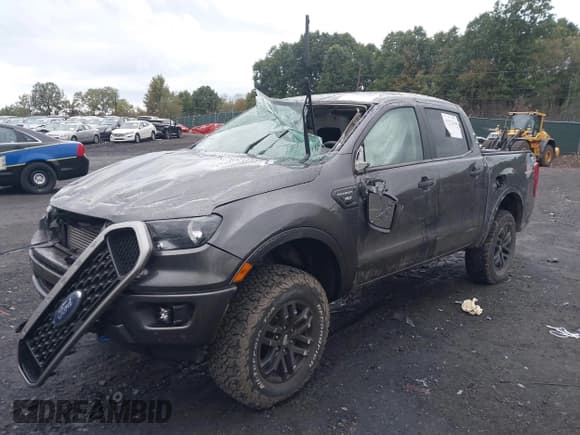 ✅ 2020 Ford Ranger Lariat • VIN: 1FTER4FH0LLA56202 • Lot: 43394940. Listed on IAAI with 65,140 mi. Free auction sales archive from the USA and detailed vehicle history report at DreamBid. Image 2.