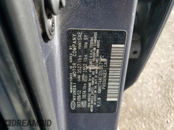 ✅ 2013 Hyundai Accent GLS • VIN: KMHCT4AE3DU367152 • Лот: 74022194. Опубликован ранее на Copart с пробегом 223 285 миль. Бесплатный доступ к архиву аукционных продаж из США и подробный отчёт об истории автомобиля на DreamBid. Изображение 12.