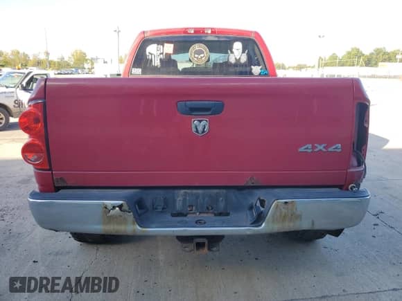 2008 Dodge 1500 SLT with VIN 3D7KS19D88G150160, listed as a Copart auction lot 86602145 with Not provided miles and Salvage title. Bid and sale history available at DreamBid. Image 6.