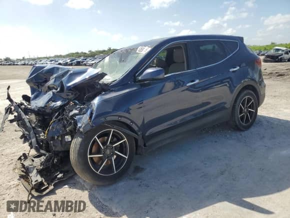 2017 Hyundai Santa Fe 2.4L z VIN 5XYZT3LB4HG455694, wystawiony jako Copart lot #63500455 z przebiegiem Nie podano mil oraz Szkoda całkowita • Salvage title. Historia ofert i sprzedaży dostępna na DreamBid. Obrazek 1.