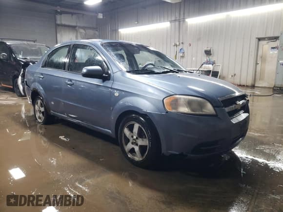 ✅ 2007 Chevrolet Aveo LS • VIN: KL1TD56617B099539 • Lot: 41426625. Wystawiony na Copart z przebiegiem Nie podano. Bezpłatny archiwum sprzedaży aukcyjnych z USA i szczegółowy raport historii pojazdu na DreamBid. Zdjęcie 4.