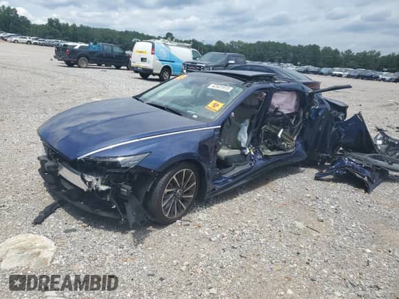 2022 Hyundai Sonata Limited с VIN 5NPEH4J22NH141734, выставлен на аукционе Copart как лот 62531915 с пробегом Не указан миль и Списание • Salvage title. История ставок и продаж доступна на DreamBid. Изображение 1.