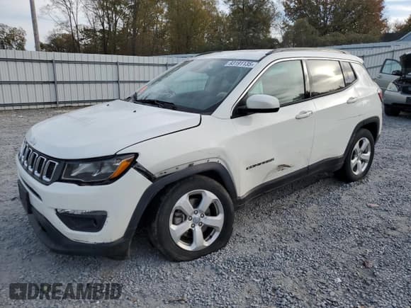 ✅ 2018 Jeep Compass Altitude • VIN: 3C4NJCBB8JT414344 • Lot: 93191135. Listed on Copart with 20,972 mi. Free auction sales archive from the USA and detailed vehicle history report at DreamBid. Image 1.