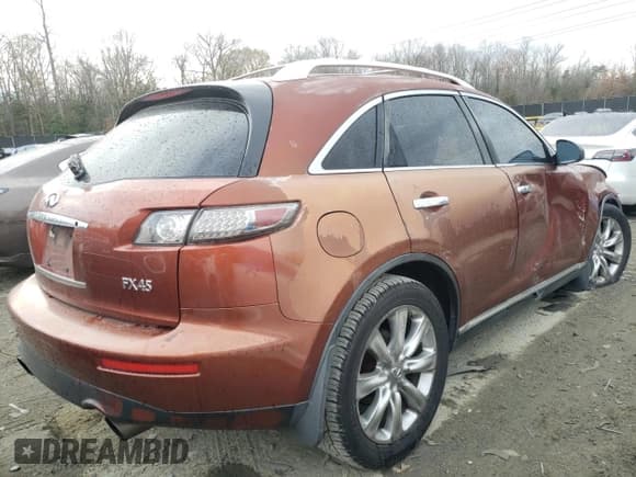 ✅ 2006 Infiniti FX • VIN: JNRBS08WX6X400546 • Лот: 49490105. Опубликован ранее на Copart с пробегом Не указан. Бесплатный доступ к архиву аукционных продаж из США и подробный отчёт об истории автомобиля на DreamBid. Изображение 3.
