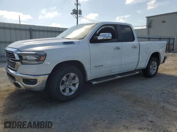 2020 Ram 1500 Laramie with VIN 1C6RREDT3LN262057, listed as a Copart auction lot 69599525 with 124,172 mi miles and Salvage title. Bid and sale history available at DreamBid. Image 1.
