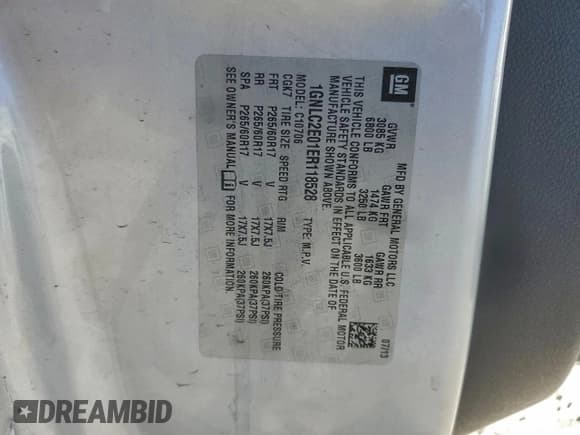 ✅ 2014 Chevrolet Tahoe Commercial • VIN: 1GNLC2E01ER118528 • Lot: 94167565. Listed on Copart with 152,634 mi. Free auction sales archive from the USA and detailed vehicle history report at DreamBid. Image 13.