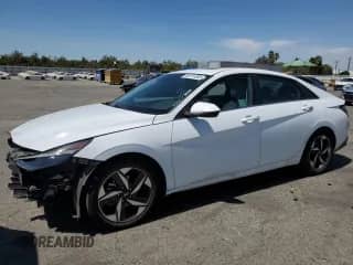 2021 Hyundai Elantra Limited with VIN KMHLN4AJ1MU008762, listed as a Copart auction lot 68781885 with 102,914 mi miles and Salvage title. Bid and sale history available at DreamBid. Image 1.