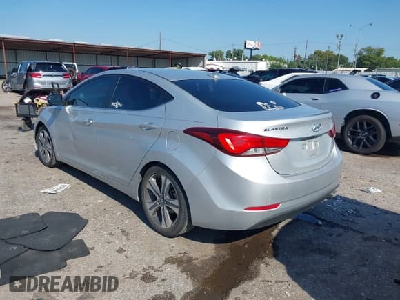 ✅ 2014 Hyundai Elantra Sport • VIN: KMHDH4AH2EU151729 • Lot: 43130523. Listed on IAAI with 100,034 mi. Free auction sales archive from the USA and detailed vehicle history report at DreamBid. Image 3.