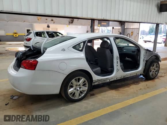 2018 Chevrolet Impala LS with VIN 2G11X5SA7J9165871, listed as a Copart auction lot 88331865 with Not provided miles and Salvage title. Bid and sale history available at DreamBid. Image 3.
