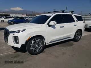 2022 Hyundai Palisade Calligraphy с VIN KM8R74HE5NU360791, выставлен на аукционе Copart как лот 63933604 с пробегом 74 699 миль миль и Списание • Salvage title. История ставок и продаж доступна на DreamBid. Изображение 1.