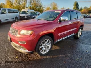 ✅ 2014 Jeep Grand Cherokee Summit • VIN: 1C4RJFJM4EC366963 • Lot: 89730635. Listed on Copart with 148,151 mi. Free auction sales archive from the USA and detailed vehicle history report at DreamBid. Image 1.