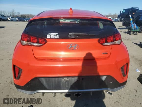 2019 Hyundai Veloster Turbo R-Spec z VIN KMHTH6AB9KU015340, wystawiony jako Copart lot #44573655 z przebiegiem 73 076 mil mil oraz Szkoda całkowita • Salvage title. Historia ofert i sprzedaży dostępna na DreamBid. Obrazek 6.