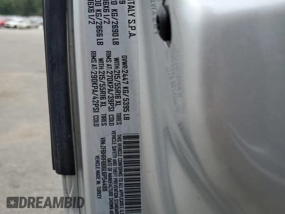 ✅ 2020 Ram ProMaster City Passenger SLT • VIN: ZFBHRFBB6L6P54499 • Лот: 82462434. Опубликован ранее на Copart с пробегом 63 351 миль. Бесплатный доступ к архиву аукционных продаж из США и подробный отчёт об истории автомобиля на DreamBid. Изображение 15.