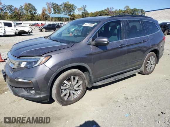 ✅ 2021 Honda Pilot EX-L • VIN: 5FNYF5H58MB036220 • Лот: 86873005. Опубликован ранее на Copart с пробегом 57 898 миль. Бесплатный доступ к архиву аукционных продаж из США и подробный отчёт об истории автомобиля на DreamBid. Изображение 1.