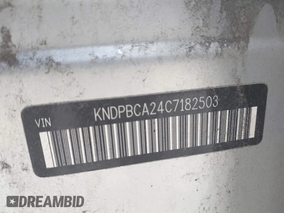 ✅ 2012 Kia Sportage LX • VIN: KNDPBCA24C7182503 • Lot: 42592036. Listed on IAAI with 170,765 mi. Free auction sales archive from the USA and detailed vehicle history report at DreamBid. Image 9.