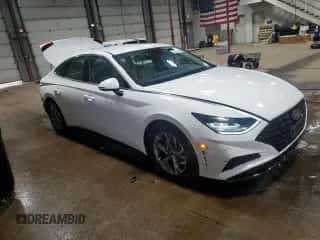 2023 Hyundai Sonata SEL with VIN KMHL64JA9PA278311, listed as a Copart auction lot 90087385 with 80,178 mi miles and Clean title. Bid and sale history available at DreamBid. Image 4.