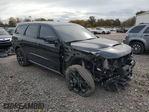2022 Dodge Durango R/T with VIN 1C4SDJCT3NC204578, listed as a Copart auction lot 87387055 with 19,180 mi miles and Salvage title. Bid and sale history available at DreamBid. Image 4.
