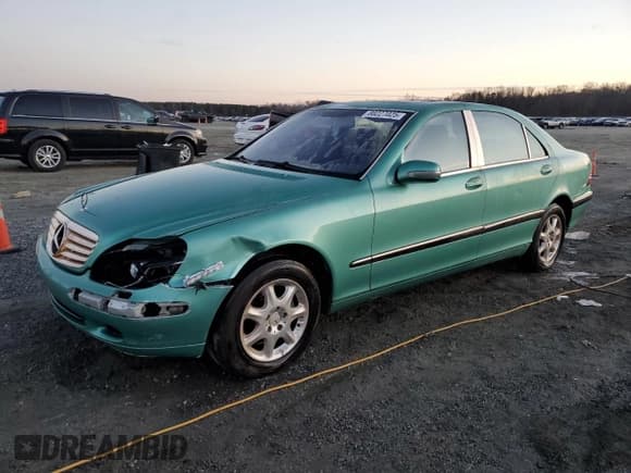 ✅ 2001 Mercedes-Benz S 320/430/500 • VIN: WDBNG70J51A156970 • Lot: 88227025. Wystawiony na Copart z przebiegiem 196 797 mil. Bezpłatny archiwum sprzedaży aukcyjnych z USA i szczegółowy raport historii pojazdu na DreamBid. Zdjęcie 1.
