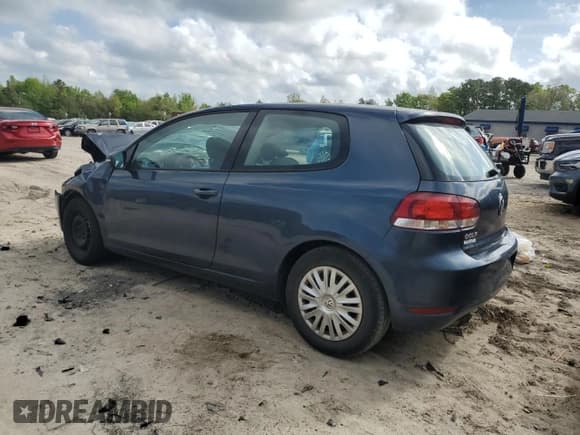 ✅ 2012 Volkswagen Golf • VIN: WVWBB7AJ3CW179817 • Lot: 51429125. Listed on Copart with Not provided. Free auction sales archive from the USA and detailed vehicle history report at DreamBid. Image 2.