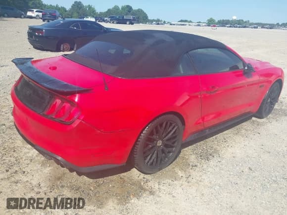 ✅ 2019 Ford Mustang GT Premium • VIN: 1FATP8FF7K5204955 • Lot: 42190868. Listed on IAAI with 38,189 mi. Free auction sales archive from the USA and detailed vehicle history report at DreamBid. Image 4.