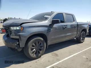 2022 Chevrolet Silverado 1500 LT with VIN 1GCPWCED3NZ105046, listed as a Copart auction lot 81618725 with 50,152 mi miles and Salvage title. Bid and sale history available at DreamBid. Image 1.