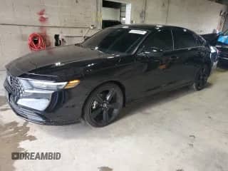 2024 Honda Accord Sport-L with VIN 1HGCY2F75RA088784, listed as a Copart auction lot 81584595 with 23,655 mi miles and Salvage title. Bid and sale history available at DreamBid. Image 1.