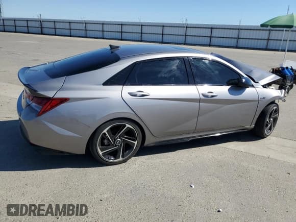 ✅ 2023 Hyundai Elantra N Line • VIN: KMHLR4AF8PU542264 • Lot: 85589545. Listed on Copart with 17,705 mi. Free auction sales archive from the USA and detailed vehicle history report at DreamBid. Image 3.