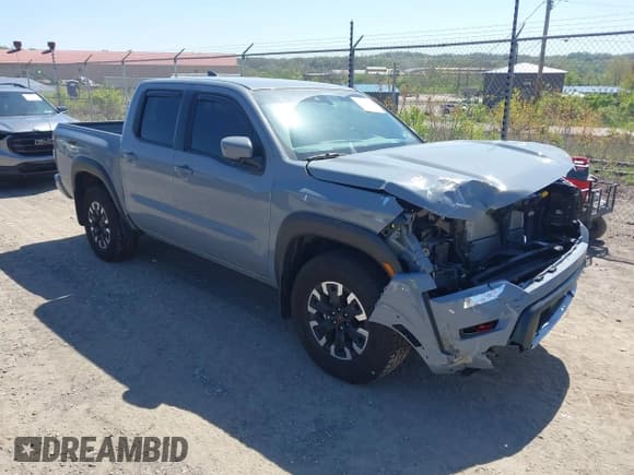 ✅ 2024 Nissan Frontier SV • VIN: 1N6ED1EK8RN668698 • Lot: 42096224. Listed on IAAI with 5,295 mi. Free auction sales archive from the USA and detailed vehicle history report at DreamBid. Image 1.